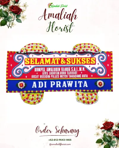 Karangan Bunga Ucapan Selamat di Kadu Agung